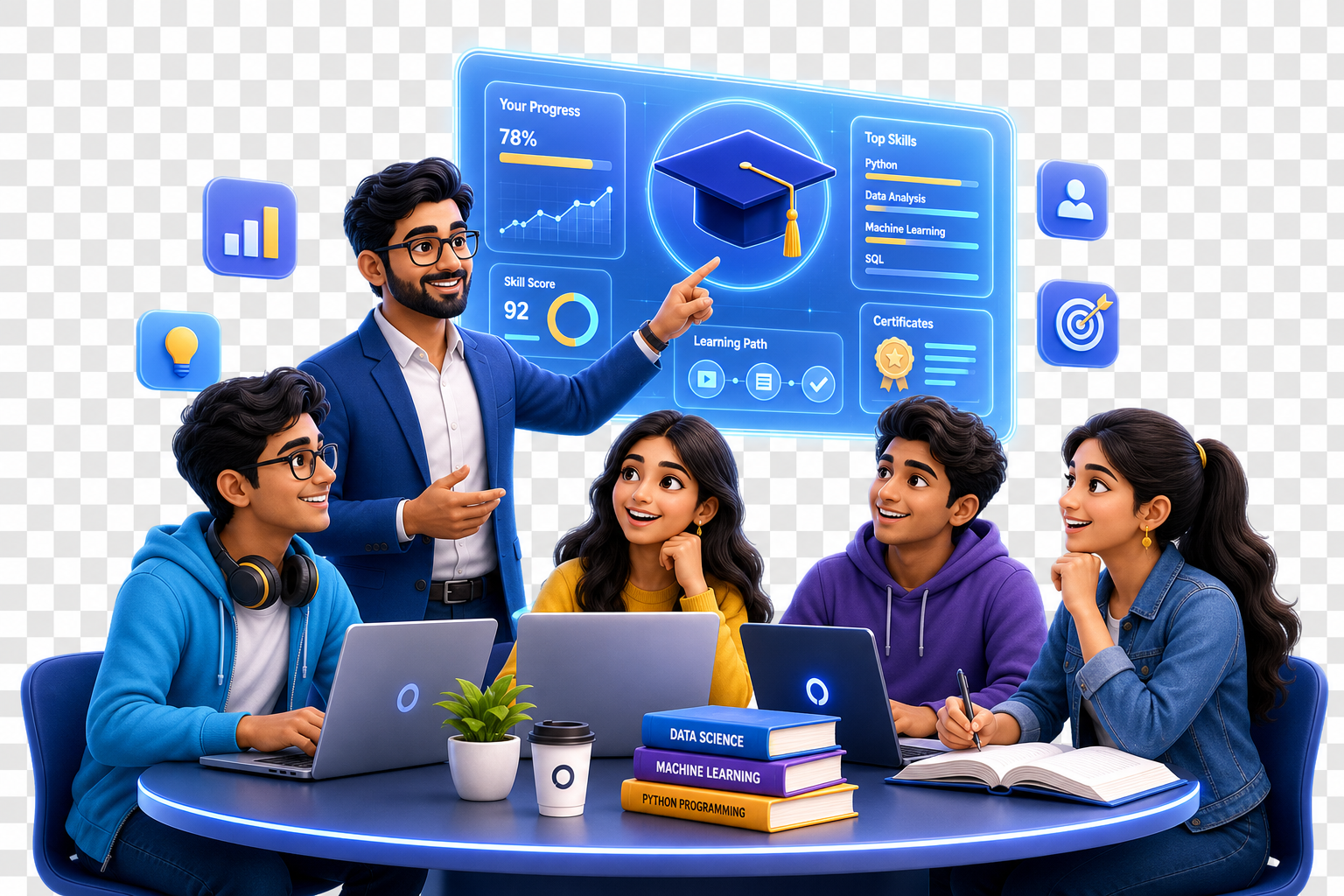 EduBlitz mentors guiding students
